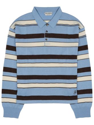J.W.Anderson Rugby Striped Long-Sleeve Polo Shirt