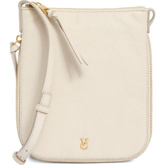 Vince Camuto Lorry Leather Crossbody Bag in Birch at Nordstrom Rack