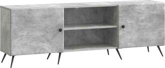 vidaXL Mueble De Tv 150 X 31 X 50 Cm Gris Hormig&oacute;n Vidaxl