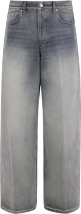 Haikure Ziggy Wide Jeans - Dames - Loose Fit Jeans - Grijs - W27 - Katoen - Jeans