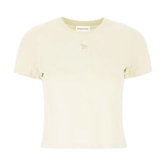 Maison Kitsun&eacute; Baby Fox T-shirt - female - Maison Kitsun&eacute; - T-Shirts - Beige - S - Tops