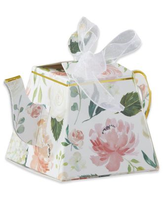 Kate Aspen Set of 24 Floral Teapot Favor Boxes
