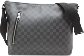 Louis Vuitton Black Damier Graphite Shoulder Bag (Pre-Owned)