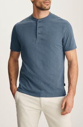 34 Heritage Short Sleve Slub Cotton Henley in Vintage Indigo at Nordstrom, Size Xx-Large