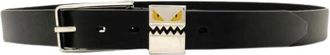 Fendi Pre-owned Standard Belt - unisex - Vintage Accessoires - Zwart - ONE Size - Leer - Vintage