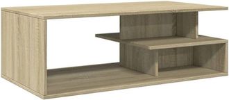 vidaXL Coffee Table Sonoma Oak 102x55x35 cm Engineered Wood Vidaxl