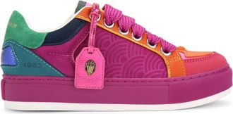 Kurt Geiger Womens Suede Southbank Tag Sneakers - Purple - Size UK 3