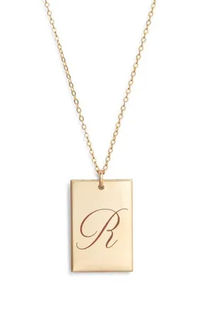Set & Stones Stella Initial Pendant Necklace in Gold/r at Nordstrom