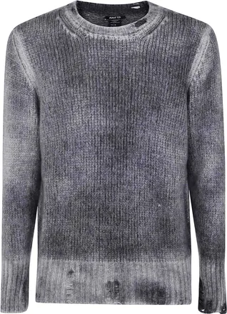 Avant Toi Round Neck Pullover In Cashmere Silk