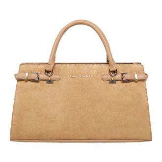 Carlo Colucci Carlo Colucci, Handbags, female, Beige, Size: ONE SIZE Suede-look Handbag
