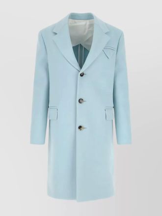 Bottega Veneta back-slit double-breasted tricotine coat