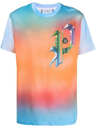 Philipp Plein graphic-print cotton T-shirt - Orange