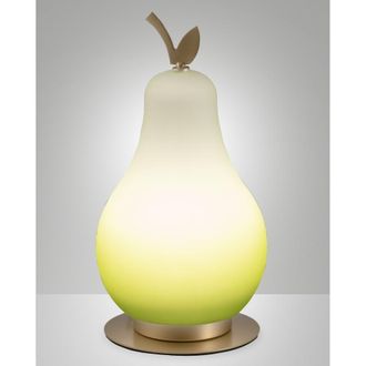 Fabas Luce L&aacute;mpara de mesa led 8w vitro lat&oacute;n fabas luce