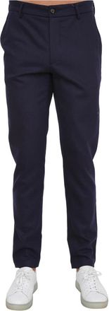 Eleventy Chino Broeken - Heren - Chinos - Blauw - W32 - Wol - Broeken
