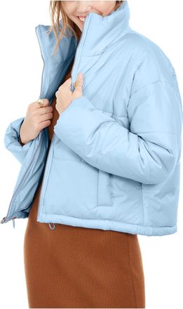 Celebrity Pink Jeans Celebrity Pink Women Powder Blue Puffer Jacket Coat Zipper up Pockets Size 2XL (CB99794S)