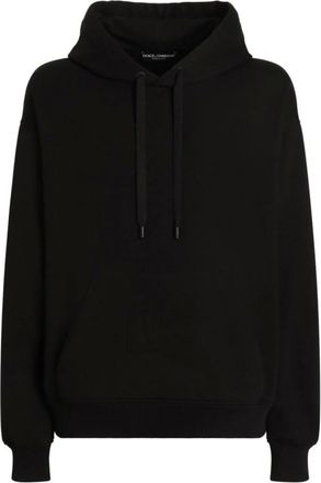 Dolce & Gabbana Hoodies, male, Black, Size: L Black Sweaters for Men