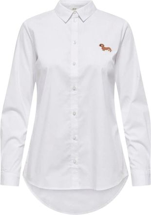 Jacqueline de Yong JACQUELINE de YONG - Camisa Cl&aacute;sica de Botones de Manga Larga - Blouses & Shirts - Mujer - Blanco - XL