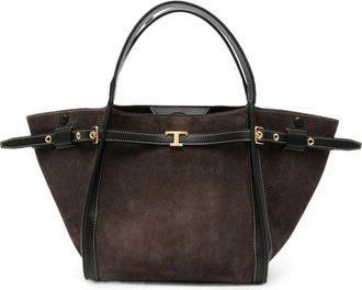 Tod's Brown T Timeless Small Tote