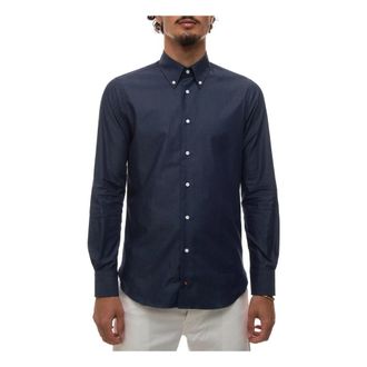 Carrel Casual Overhemd - Heren - Casual Overhemden - Blauw - M - Katoen - Overhemden