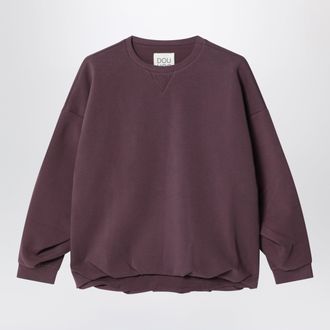Douuod Plum cotton sweatshirt