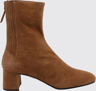 Aquazzura Stivaletti Saint Honor&egrave; in pelle scamosciata con tacco medio