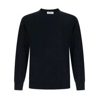 KANGRA Wollen trui met ronde hals en kasjmier - Heren - Truien - Zwart - Maat: XL Wol