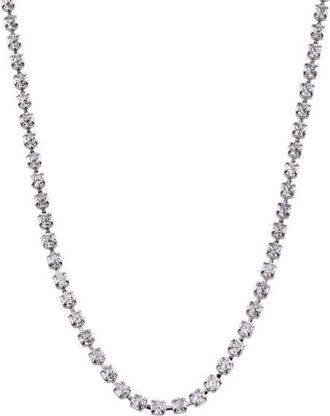 Alex and Ani Crystal Tennis Chain Necklace in Silver at Nordstrom