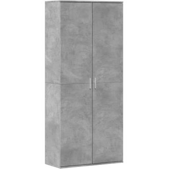 vidaXL Highboard Concrete Grey 80x35x180 cm Engineered Wood vidaXL