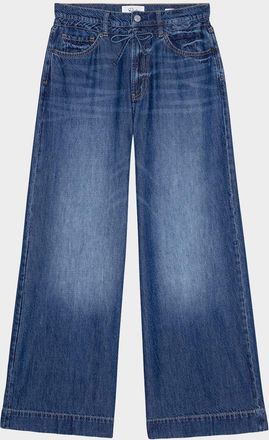 Rails Dover Wide-Leg Drawstring Jeans