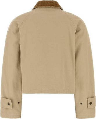Burberry Womens Utility Cotton Jacket Beige