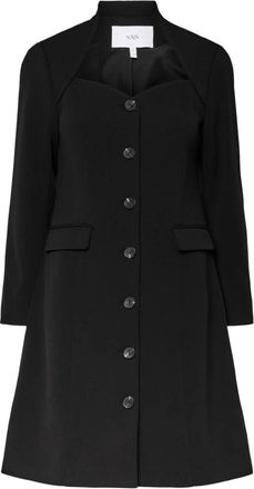 Y.A.S Favo 7/8 Blazer Jurk - Dames - Korte kleedjes - Zwart - M - Leer - Kleedjes