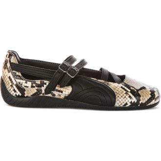 Puma Outdoor Shoes, female, Black, 5 1/2 UK, SC Ballet Snake Trainers