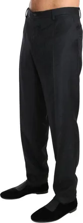 Dolce & Gabbana Mens Gray Cotton Dress Pants