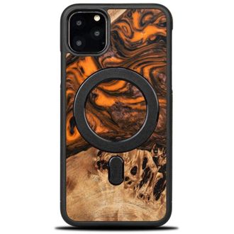 OEM Funda Bewood Unique Para Iphone 11 Pro Max - Naranja Con Magsafe