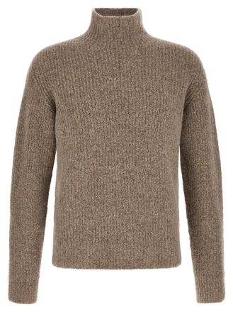Roberto Collina Taupe Brown Knitted Sweater