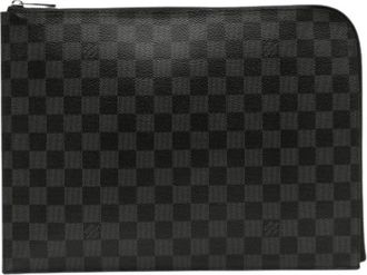 Louis Vuitton Pre-owned Clutches, female, Black, Size: ONE SIZE Pre-owned Vintage Canvas Clutch