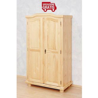 Inter Link SAS Armadio genf 2 ante dim.104x56x180h pino massello finitura naturale