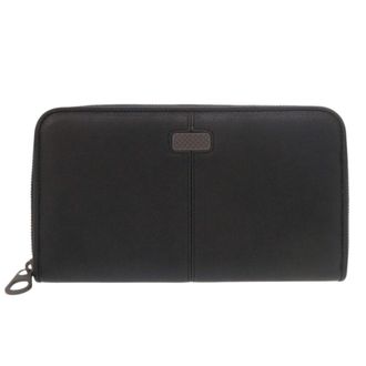 Bottega Veneta Black Leather Long Wallet (Bi-Fold) (Pre-Owned)