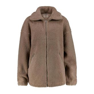 Aim'n Pile Jacket - Dames - Fleece jassen - Bruin - S - Polyester - Fitness