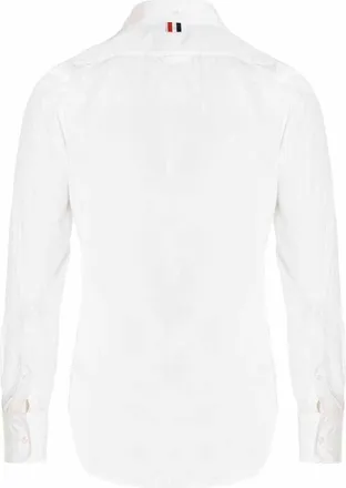 Thom Browne Solid Poplin Shirt - White