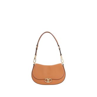 Valentino Garavani Shoulder Bags, female, Brown, Size: ONE SIZE Small Saddle Shoulder Bag