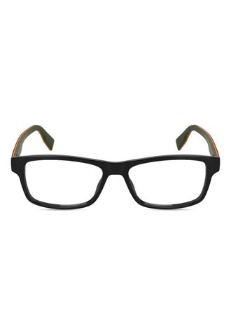 Lacoste logo-print glasses - men - Acetate - 53 - Black