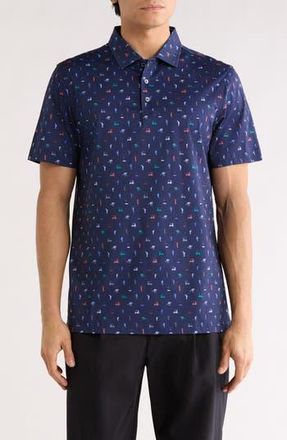 Bugatchi Victor OoohCotton Golf Polo in Midnight at Nordstrom Rack, Size Xxx-Large