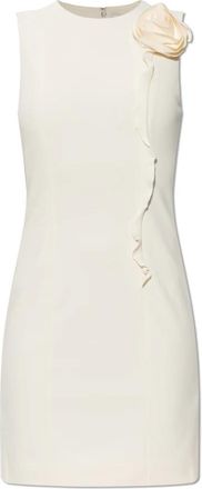Rotate Jurk met applicatie - Dames - Feestkleedjes - Beige - XS - Kleedjes