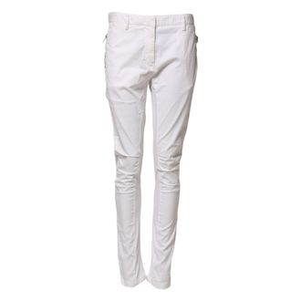 Gaud&igrave; Mid Waist Skinny Chino Cotton Trouser Womens Pants (Pre-Owned)