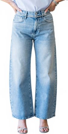 Paige Arellia Ankle Barrel Leg Jean In Cosmic Embellished