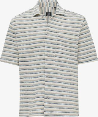 Genti Gestreept Overshirt | Beige
