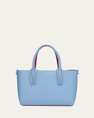 Christian Louboutin Cabata Mini Tote Bag in Leather with Spikes