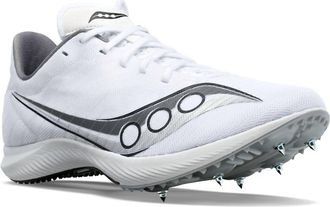 Saucony Mens Velocity Mp Race Shoe In 01 - White/silver