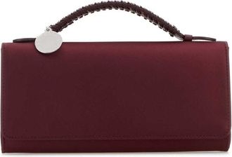Stella McCartney Stella Mccartney Burgundy Satin Falabella Handbag